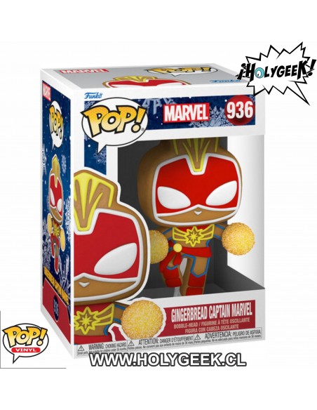 Funko Pop! MARVEL: Holiday- Captain Marvel