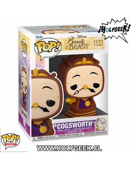 Funko Pop! Disney: Beauty & Beast- Cogsworth